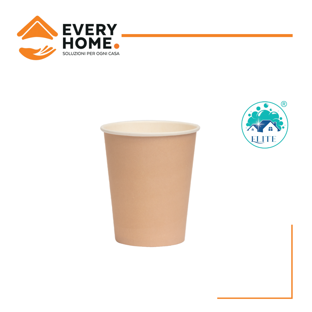 Immagine Bicchieri carta 240 ml avana conf. 50 pz