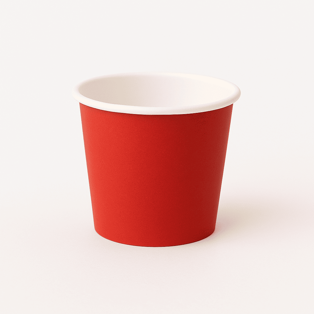 Immagine Bicchieri carta 75 ml rossi conf. 50 pz