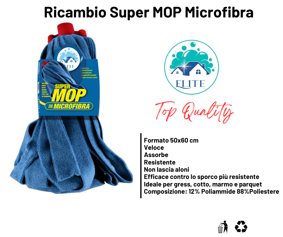 Immagine Ricambio super mop microfibra