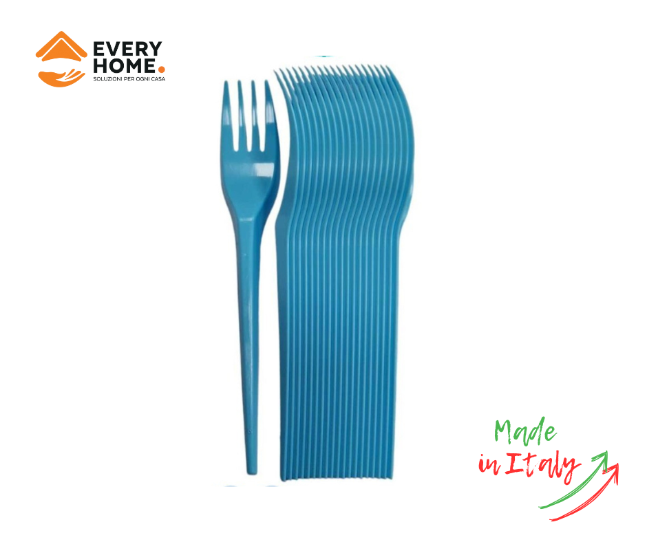 Immagine Forchette celesti conf. 20 pz elite riutilizzabili