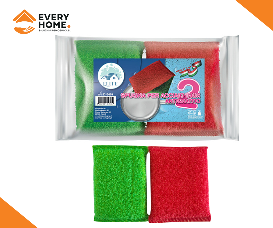 Immagine Spugna per acciaio inox antigraffio conf. 2 pz