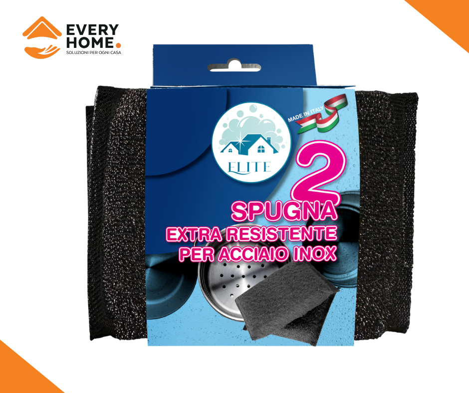 Immagine Spugna nera superstrong acciaio conf. 2 pz