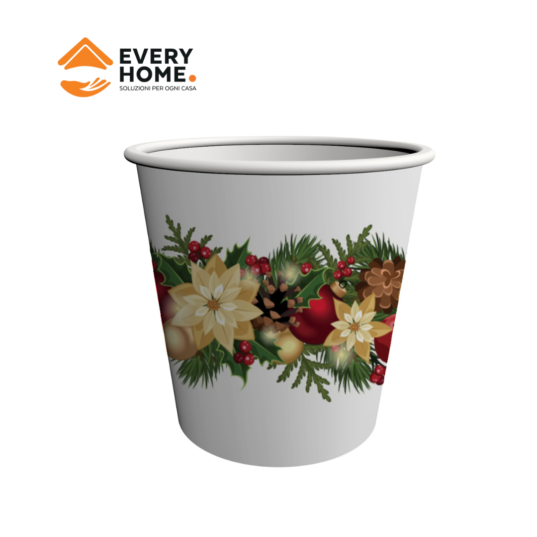 Immagine Bicchieri carta 180 dec. ghirlanda conf.50 pz