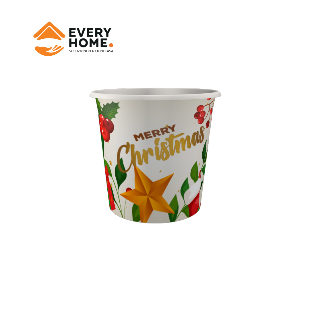 Immagine Bicchieri carta 75 ml dec. merry christmas conf.50 pz