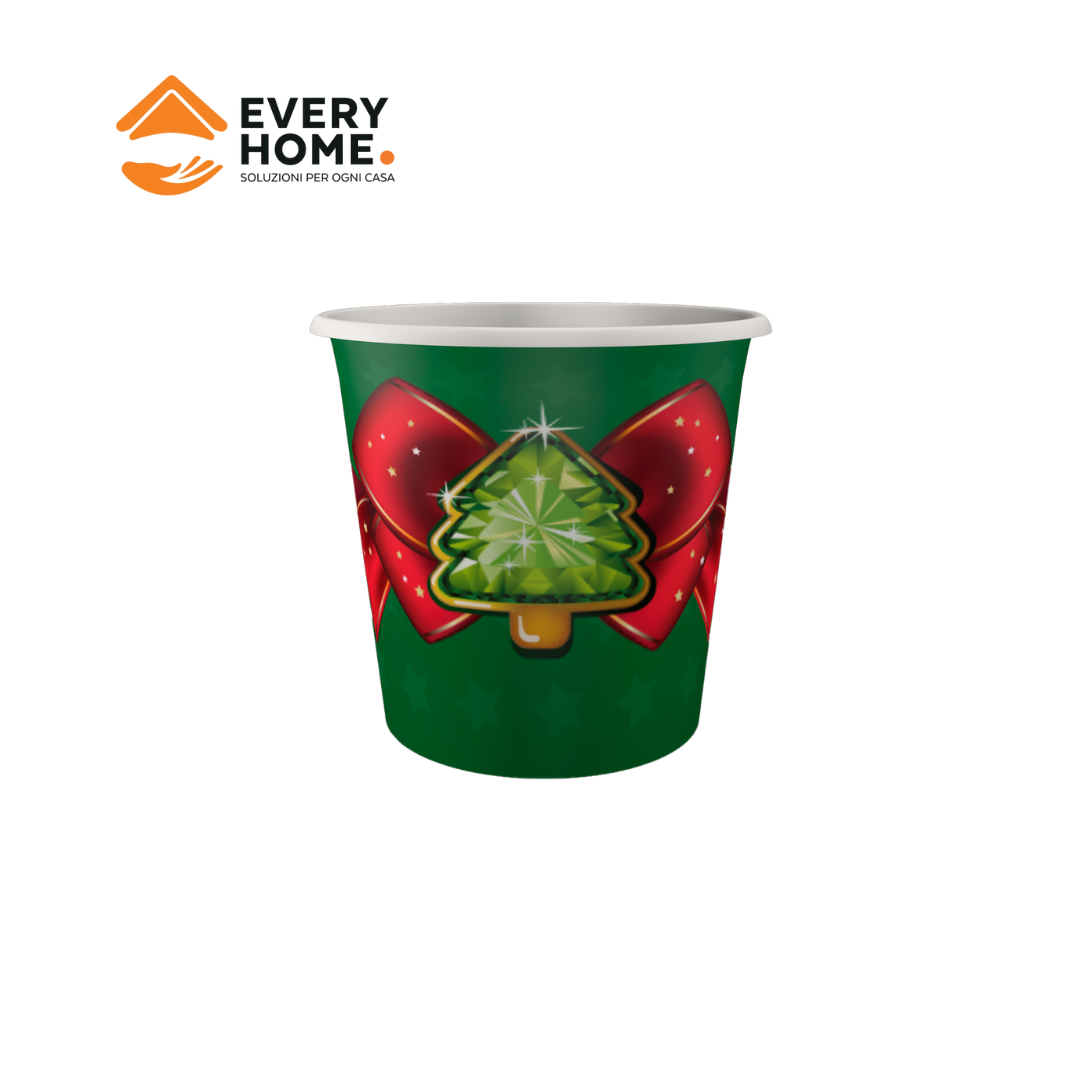 Immagine Bicchieri carta 75 ml dec. fiocco conf.50 pz